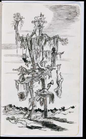 A page from James Boswell’s Iraq sketchbook 1943–4 one