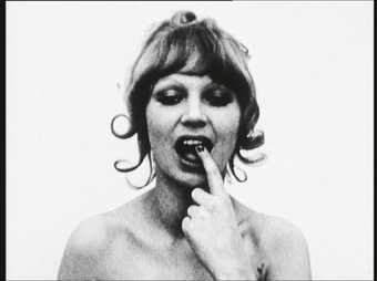 Natalia LL Consumer Art 1974 portrait of woman touching her teeth with her finger