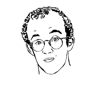 Keith Haring portrait